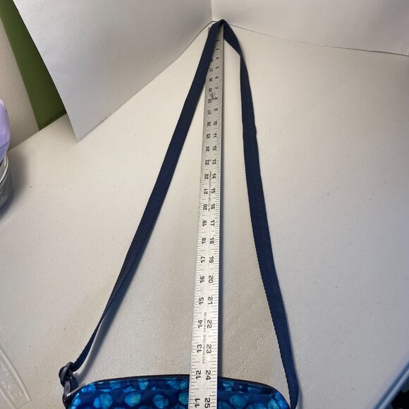 LeSportsac Crossbody Bag in Tulum (Blue Tie Dye) Pattern, Lightweight Travel - Picture 11 of 13
